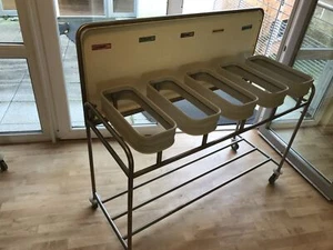 Hammerlit 5-fach Edelstahl Wäschewagen Abfallsammler Wäschesammler Stationswagen - Bild 1 von 6