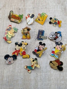 Vintage Disney Euro Resort Micky Mouse Pin Badges Minnie Vacation Club Paris X13 - Picture 1 of 15