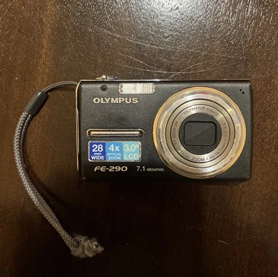 Olympus FE-290 7.1MP Digital Camera | 28mm Wide | 4x Optical Zoom +Charger, 2gb - Image 1 of 4