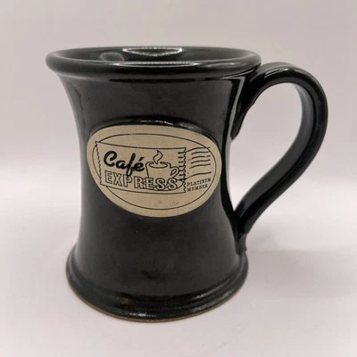 Керамическая кофейная кружка зеленая кафе экспресс платиновый член 3D 4,5 дюйма высотой сделано в США  - Изображение 1 из 4