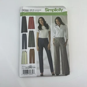 Pants Plus Size 14-22 Uncut Pattern 3686 Slim Leg or Wide Leg - Picture 1 of 2
