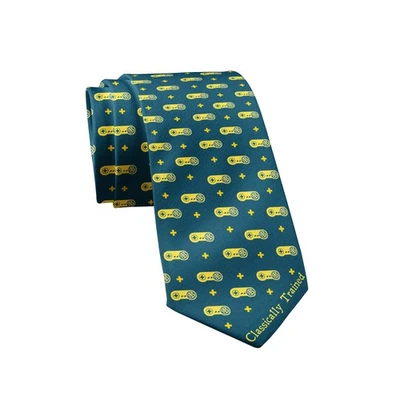 Classically Trained Necktie Novelty Ties for Men Video Game Tie Nerdy Necktie - Image 1 of 4