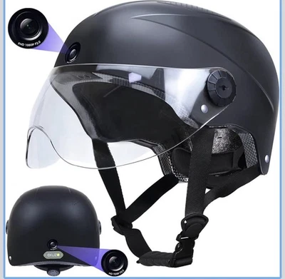 Casco inteligente Bluetooth Ekuzo DC con cámaras delanteras y traseras video HD Foto 1 de 4