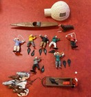 VINTAGE TIMPO TOYS Eskimos Frozen North Series 1970s Dog Sled boat igloo figures