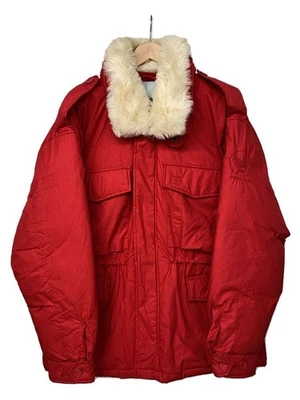 AVIREX Waterproof Field oat ollar Fur L otton RED Plain - Image 1 of 4