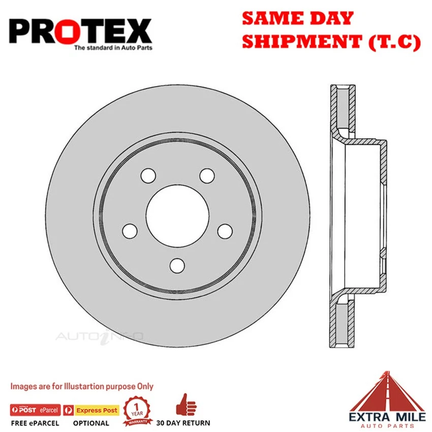1X PROTEX Rotor - Front For DODGE NITRO KA 4D SUV 4WD. - image 1 of 1