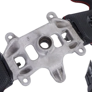 Carbon Fiber Steering Wheel Perforated Leather Non-Paddle Shifter Replacement - Picture 1 of 12