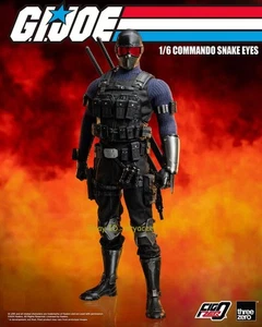 3ATOYS Threezero FigZero G.I. Joe Commando Snake Eyes 1/6 Figure In Stock - Picture 1 of 6