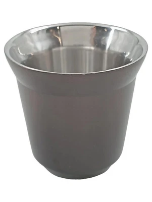 NESPRESSO Espressotasse Silber Modern Metall Tasse Espresso Kaffee - Bild 1 von 3