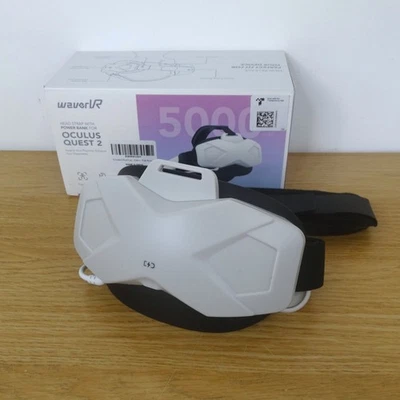 New WaverVR Head Strap with 5000mAh Power Bank for Quest 2 Ergonomic Adjustable - Image 1 of 4