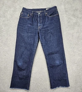 Pantalones de mezclilla Levi's 501 años 90 para mujer 33x27 ribete corte dobladillo crudo botón mosca grande E - Imagen 1 de 20