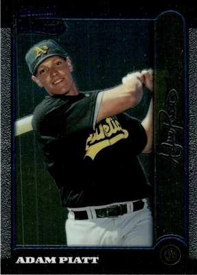 1999 Bowman Chrome Adam Piatt Rookie Oakland Athletics #413 - Image 1 of 2