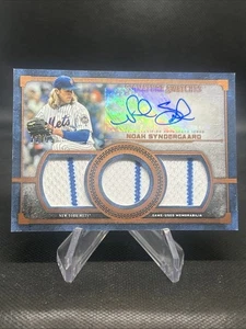 2019 Topps Museum Collection SSTA-NS Noah Syndergaard /25 Auto Jersey Patch Card - Picture 1 of 2