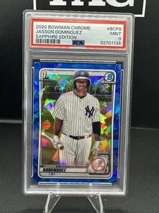 2020 Bowman Chrome Jason Dominguez Sapphire Edition PSA 9 - Picture 1 of 2