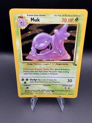 Muk 13/62 Holo Rare Pokemon Fossil Unlimited Vintage WOTC 1999 - Image 1 of 4