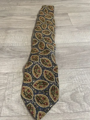 Corbata de seda Jaeger vintage - años 90 retro patrón multicolor Foto 1 de 4