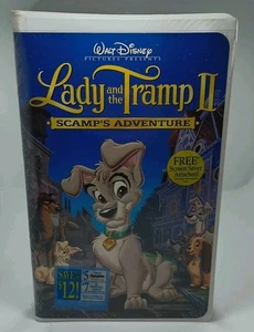 NEW SEALED Lady and the Tramp 2: Scamp's Adventure VHS Disney II Clamshell NOS - Picture 1 of 7