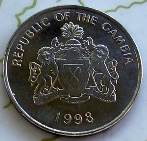 COIN GAMBIA 50BUTUS 1998 BU 217 - Picture 1 of 2
