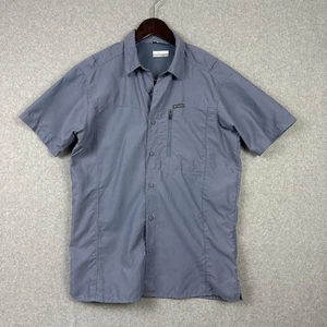 Columbia Hemd Herren XS/TP Nylon Kurzarm Knopfleiste Reißverschlusstaschen Outdoor - Bild 1 von 8