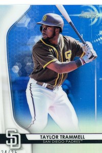 2020 Bowman Sterling Taylor Trammell #BPR-3 Prospect Blue Refractor /25 