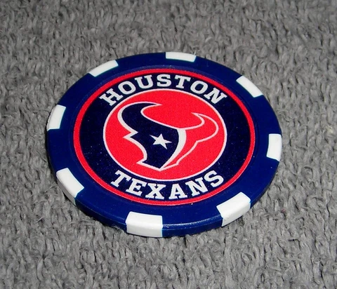 NFL HOUSTON TEXANS SOUVENIR COLLECTIBLE POKER CHIP GOLF BALL MARKER Cover