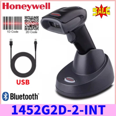 Honeywell Voyager 1452G2D-2-INT 2D Bluetooth Wireless Barcode Scanner w Cradle - Image 1 of 4