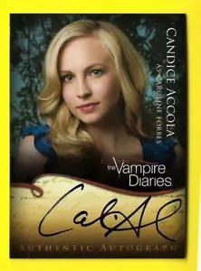 2011 The Vampire Diaries Season 1 Autograph A6 Candice Accola as Caroline Forbes - Picture 1 of 3