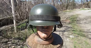Elmetto tedesco originale-autentico WW2 WWII reliquia Wehrmacht taglia molto grande #1 - Foto 1 di 19