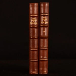 1838 2vol Bench and the Bar James Grant Leather Second Edition - Bild 1 von 7