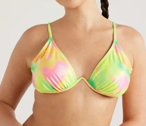 No Boundaries Junior's Rainbow Tie Dye Underwired Hot Bikini Swim Top Small Size - Picture 1 of 7