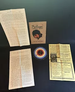 Antik 1925 Mystiskop Wahrsager Gerät, das Buch Spinner Rad denkt - Bild 1 von 8