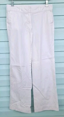 VINEYARD VINES Shep & Ian Size 10 White 100% Cotton Wide Leg Pants EXCELLENT - Image 1 of 4
