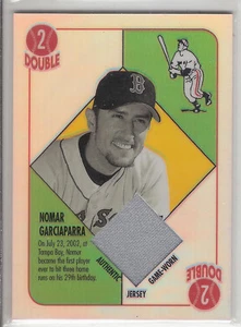 2003 TOPPS CHROME REFRACTOR BLUE BACK RELICS GAME USED JERSEY NOMAR GARCIAPARRA - Picture 1 of 1