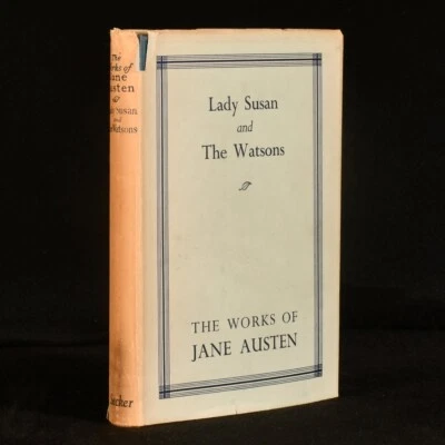 1923 Lady Susan and the Watsons Jane Austen Dust Wrapper Adelphi - Image 1 of 4