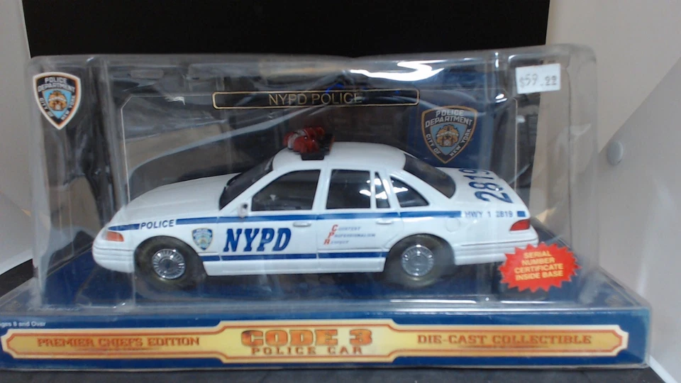 CODE 3 POLICE CAR PREMIER CHIEFS EDITION NYPD POLICE - Image 1 of 1