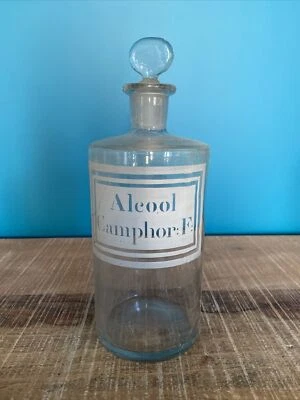 Pot A Pharmacie Apothicaire 19em Verre Soufflé Cabinet De Curiosité  - Photo 1/4