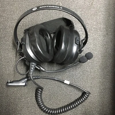Motorola PMLN5275 Heavy Duty BTH Double Muff Headset for APX and XPR Radios - Image 1 of 4