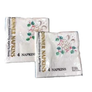 Tessile Embroidered Holiday Napkins - Picture 1 of 4