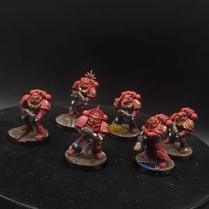 Pro Painted Warhammer 40k blood angel space marines ×6 lot #2 GW - Picture 1 of 2