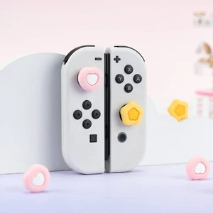 GeekShare Thumb Grips For Nintendo Switch/ Lite/OLED Silicone Heart & Star 4PCS - Picture 1 of 10