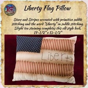 "Cuscino bandiera americana Liberty 13,5""x17,5" - Foto 1 di 3