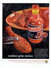 Vintage advertising print Food Open Pit Barbecue sauce Southern Pride Chicken 61