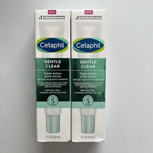 Cetaphil Gentle Clear Triple Action Serum 1fl oz ( 30 mL) Exp 2 Pack EXP04/24 - Picture 1 of 5