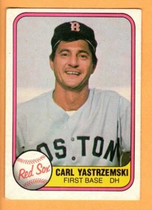 Carl Yastrzemski 1981 Fleer Baseball Card(Boston Red Sox) - Picture 1 of 1