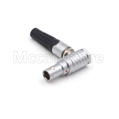 FHG 0B 2 Pin Elbow Male plug Metal Circular Push-pull Self-Locking Connector - Image 1 of 4