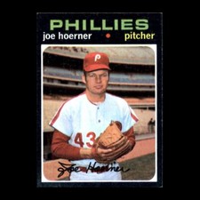 Joe Hoerner 1971 Topps Philadelphia Phillies #166 Set Filler!