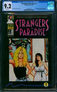 Strangers in Paradise #1 ⭐ CGC 9.2 ⭐ 1. Auflage Terry Moore Antarctic Press 1993 - Bild 1 von 2