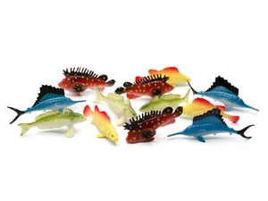 12x Poissons Set Aufstellfigur Miniblings Poisson Récif Océan Mer Carpe Sandre - Photo 1 sur 4