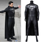 Superman Clark Kent Costume Cosplay Black Bodysuit Crisis on Infinite Earths
