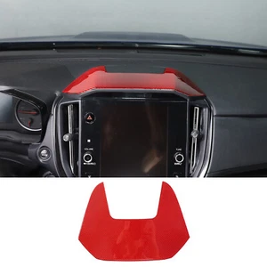 Red Carbon Fiber Center Dashboard Top Panel Sticker Trim For Subaru WRX 2022-23 - Imagen 1 de 12